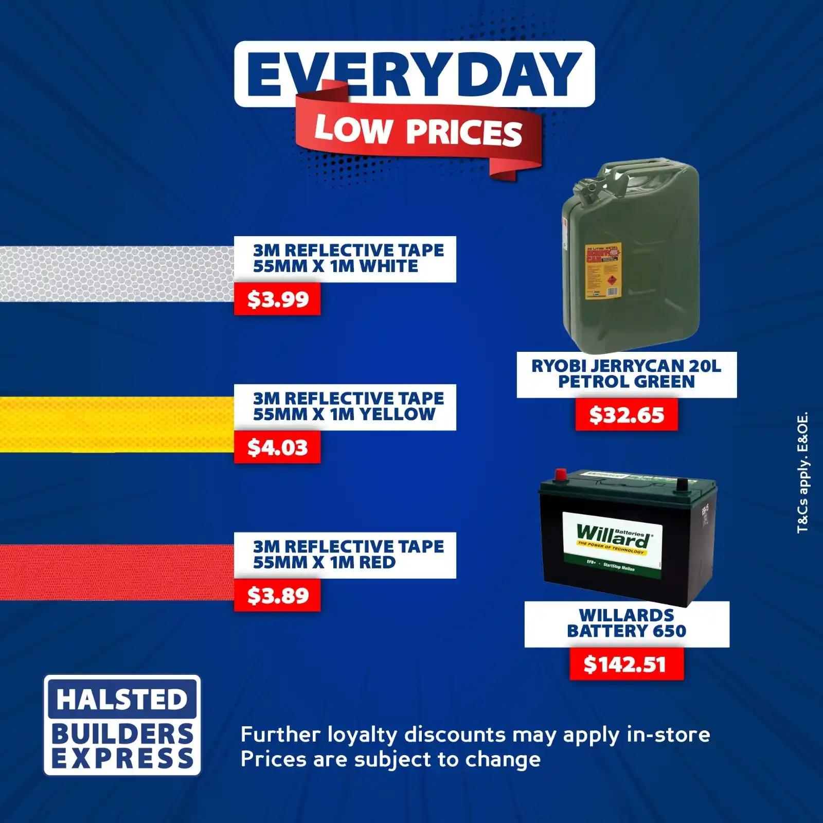 Image from Halsted Builders Express: Safety meets savings with everyday low prices! ✔ 3M Reflective Tape 5...