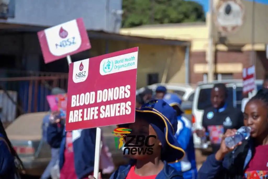 Image from Hurumende News Hub: Scenes from the World Blood Donor Day commemorations currently underwa...