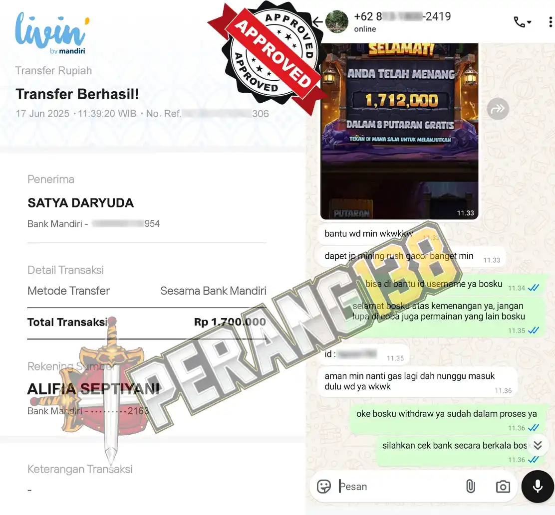 Image from Musik`lagu 🎶: selamat ketua berhasil wede 1.7 juta di PERANG138 !! giliran kamu daft...