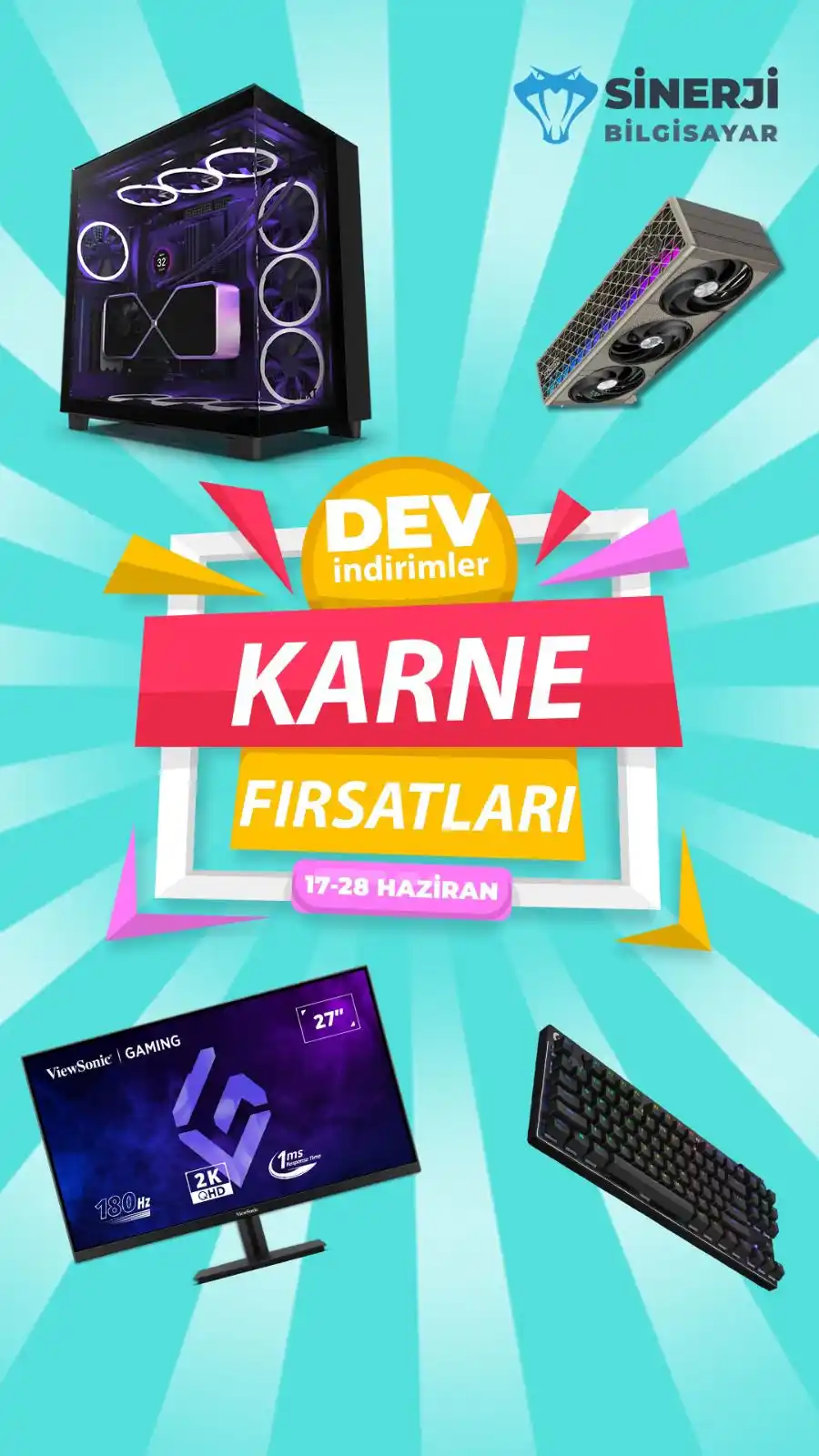 Image from Sinerji Bilgisayar (www.sinerji.gen.tr): Sinerji Bilgisayar Karne Fırsatları Başladı!🥳🥳  17-28 Haziran tarihl...