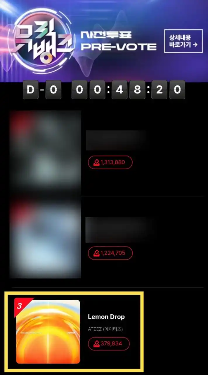 Image from 𝟖 𝐌𝐀𝐊𝐄𝐒 𝟏 𝐓𝐄𝐀𝐌 | ATEEZ UPDATES: *[🚨] Sisa 1 jam terakhir buat voting ATEEZ 'Lemon Drop' di pre-vote M...