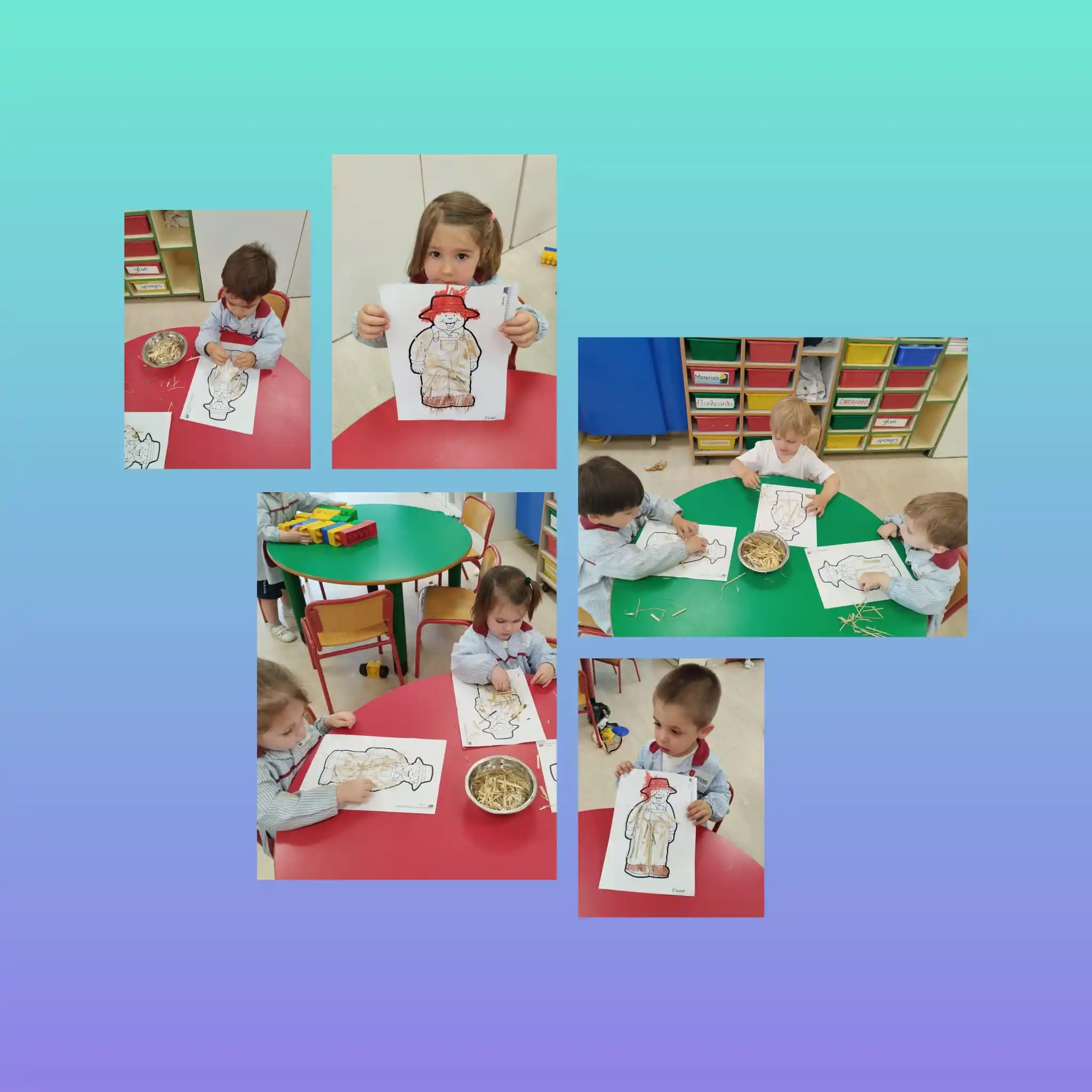 Image from COLEGIO EDUCARE PARQUE: The PreNursery children have made a very nice farmer to take care of a...
