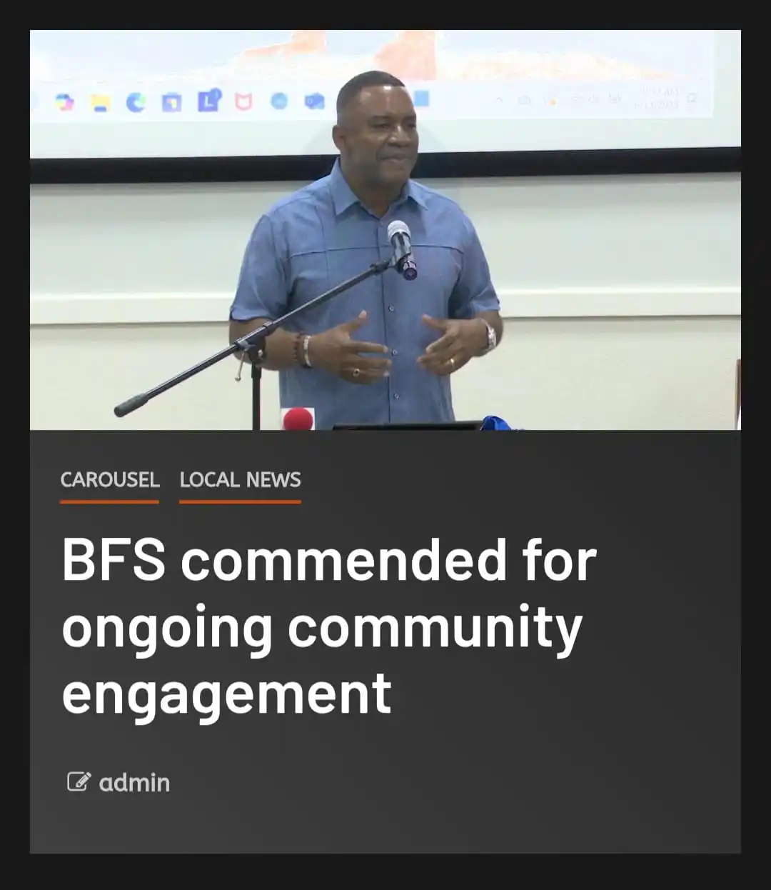 Image from Bajan Fire Fighters' Network: The way in which personnel at the Barbados Fire Service and Emergency ...