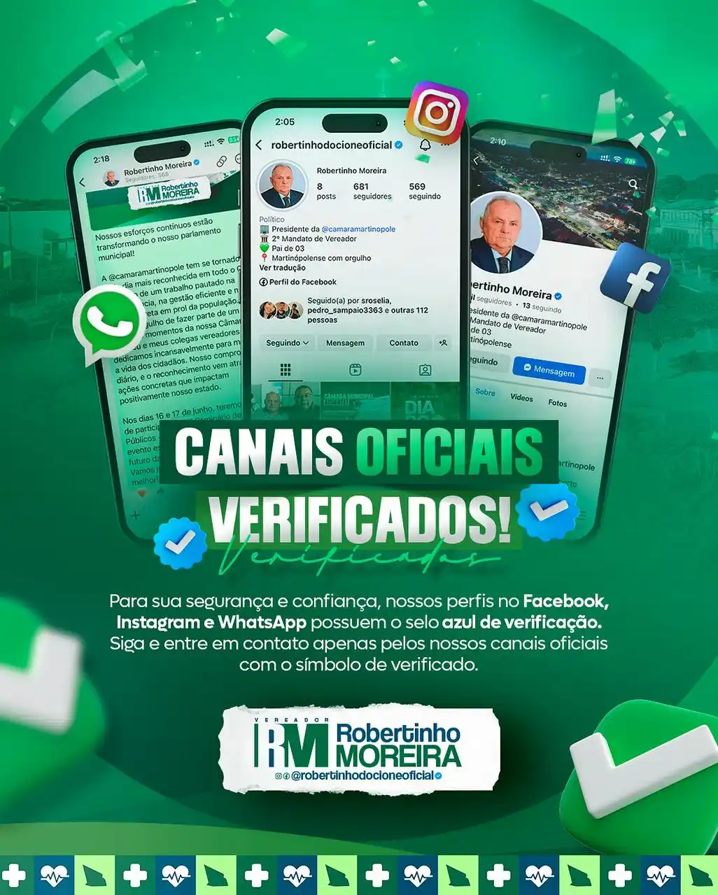 Image from Robertinho Moreira: Transparência e segurança são pilares do nosso trabalho. Para proteger...