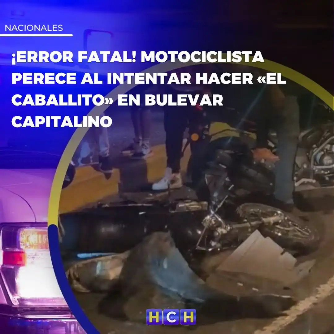 Image from HCH: Un joven motociclista murió cuando intentó hacer el famoso ‘caballito’...