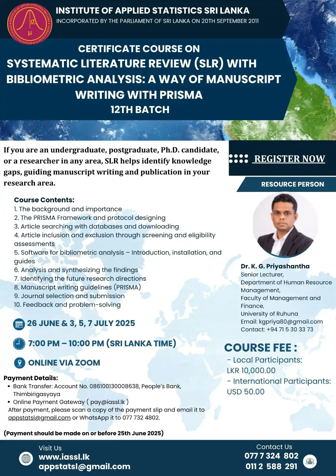 Image from Institute of Applied Statistics, Sri Lanka (IASSL): 🚀 Unlock the Power of Research! 📚 Enhance your research skills with ...
