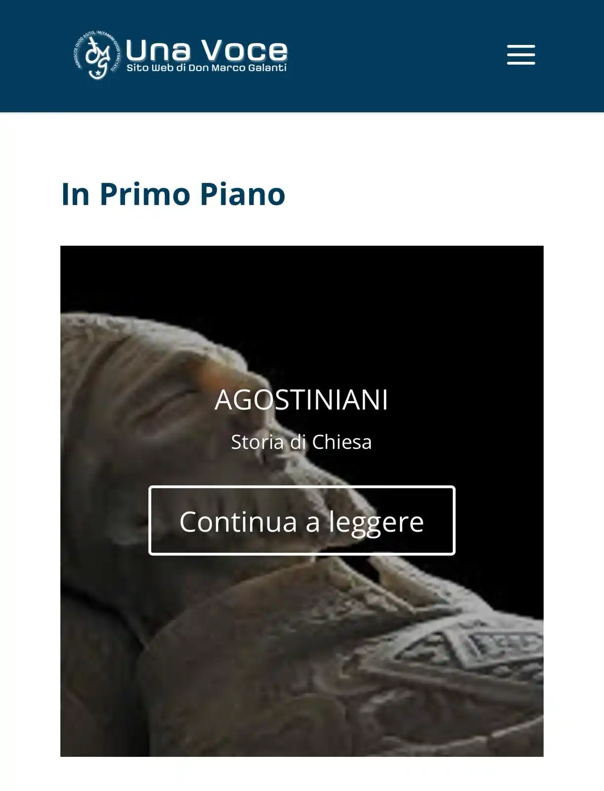 Image from Una Voce: Uno sguardo per avvicinarci maggiormente alla spiritualità di sant’Ago...
