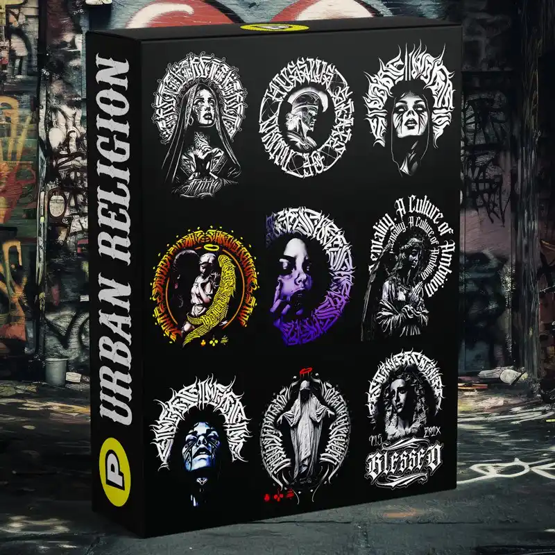 Image from PIXEL PRINT & VECTORESLOCOS.COM: URBAN RELIGION V3 https://pixelprintart.com/urbanfashion/...