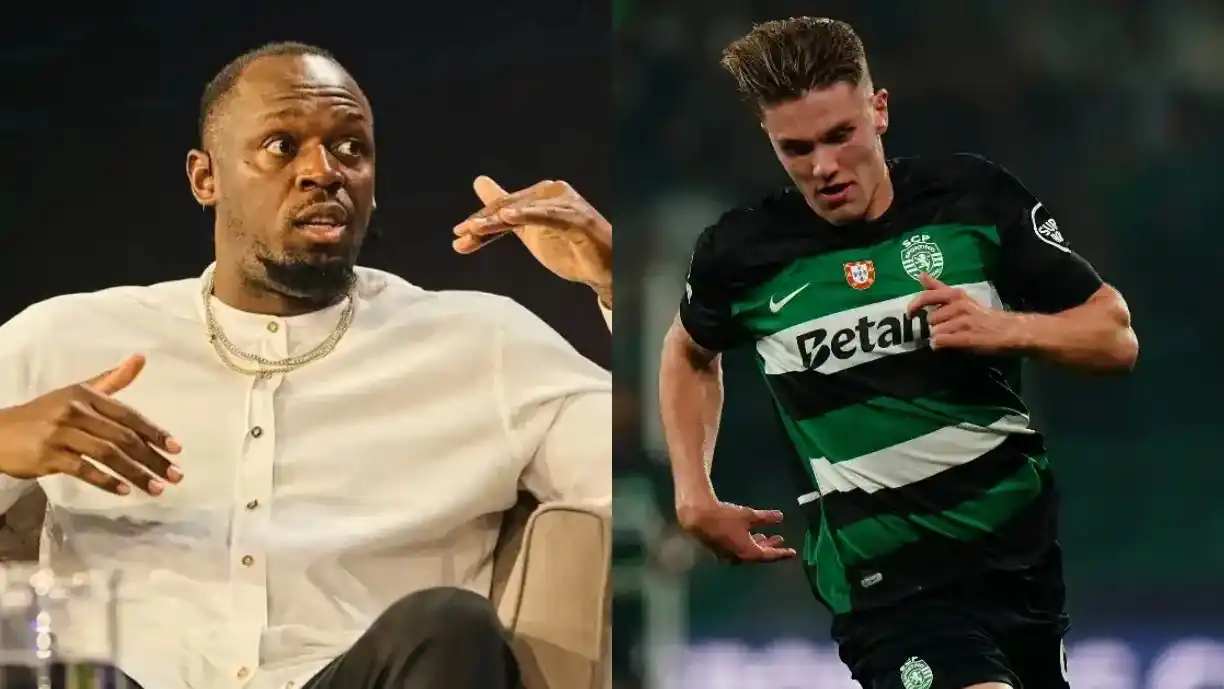 Image from Leonino: Usain Bolt diz que sabe futuro de Gyokeres: Avançado do Sporting vai a...