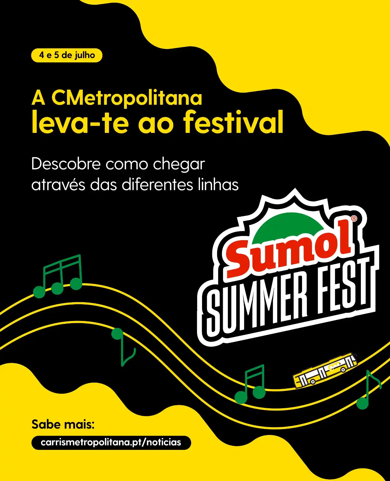 Image from Carris Metropolitana: 🌞🎊Vais ao Sumol Summer Fest? A Carris Metropolitana leva-te! 🚍 Des...