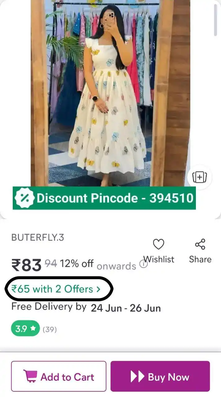 Image from Shopping Area ✨: Women,s Dress ₹80  https://bittli.in/U7Qvq  Size: 10XL...