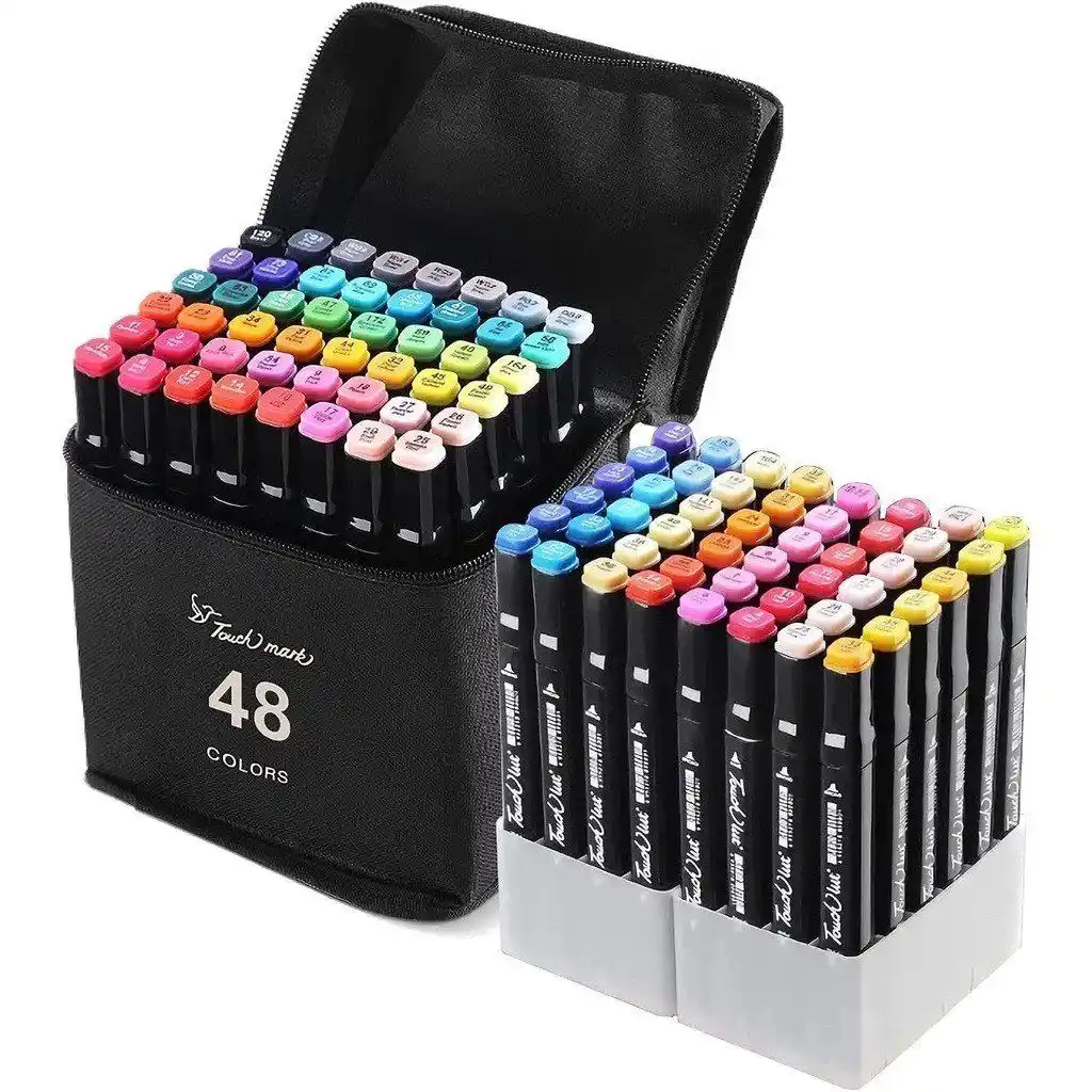 Image from Promos e ofertas | achadinho online : 🔥 24/36/48/60/80/100/120 Cores Caneta Marcadora canetinhas coloridas ...