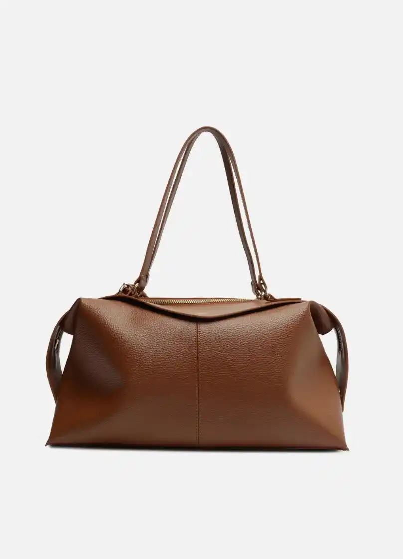 Image from Promos e ofertas | achadinho online : 🚨50% DE DESCONTO!! *Bolsa Bowling Marrom Grande Mix Texturas* 🛍️ ~...