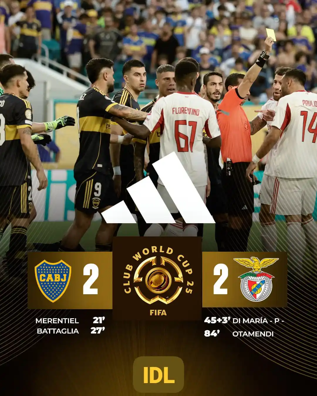 Image from Información Deportiva Luján: A BOCA SE LE ESCAPÓ EL TRIUNFO 🔵🟡 🏆 El Xeneize empezó ganando con ...