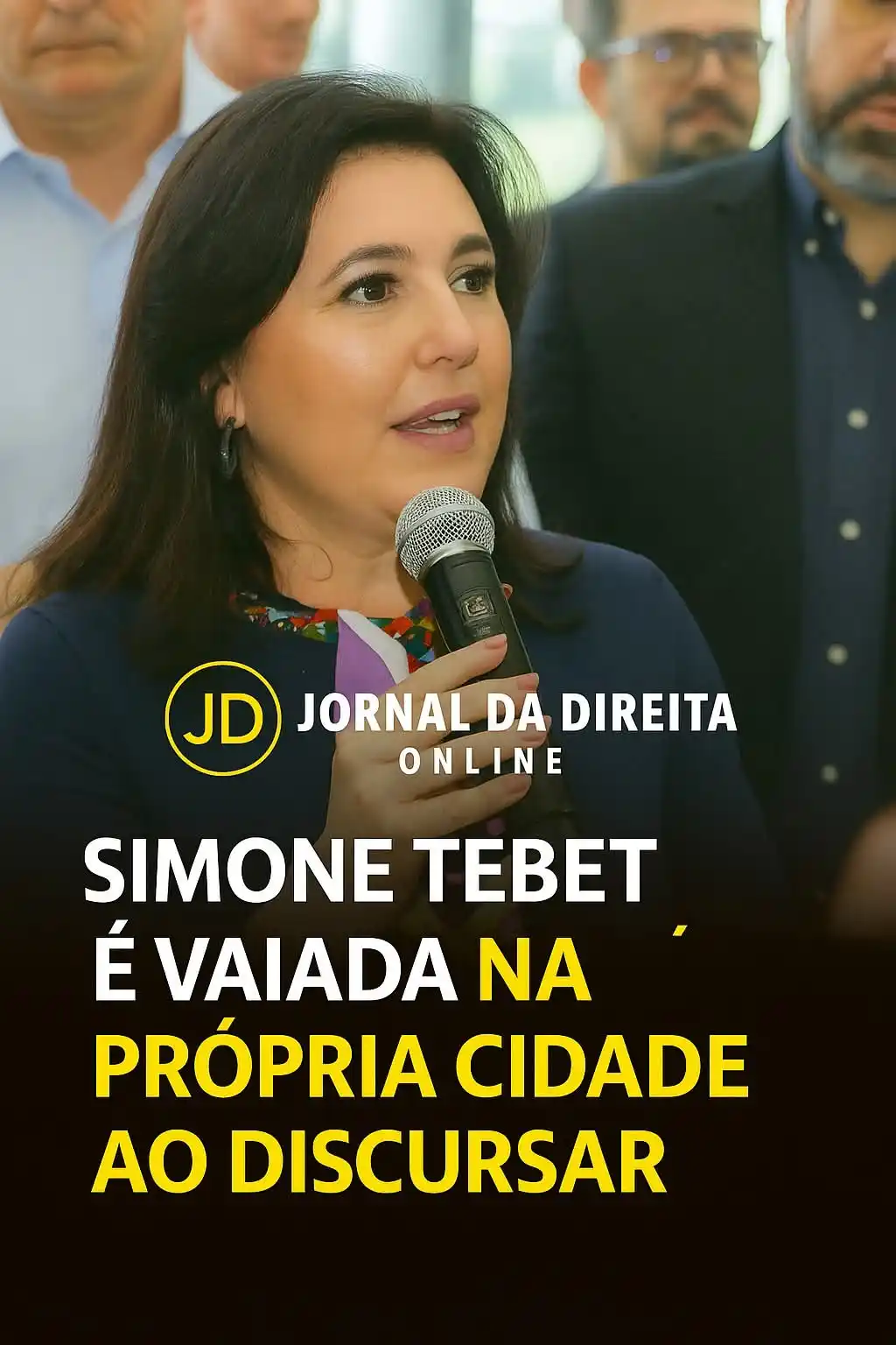 Image from Jornal Da Direita Online: A ministra do Planejamento e Orçamento, Simone Tebet, enfrentou vaias ...