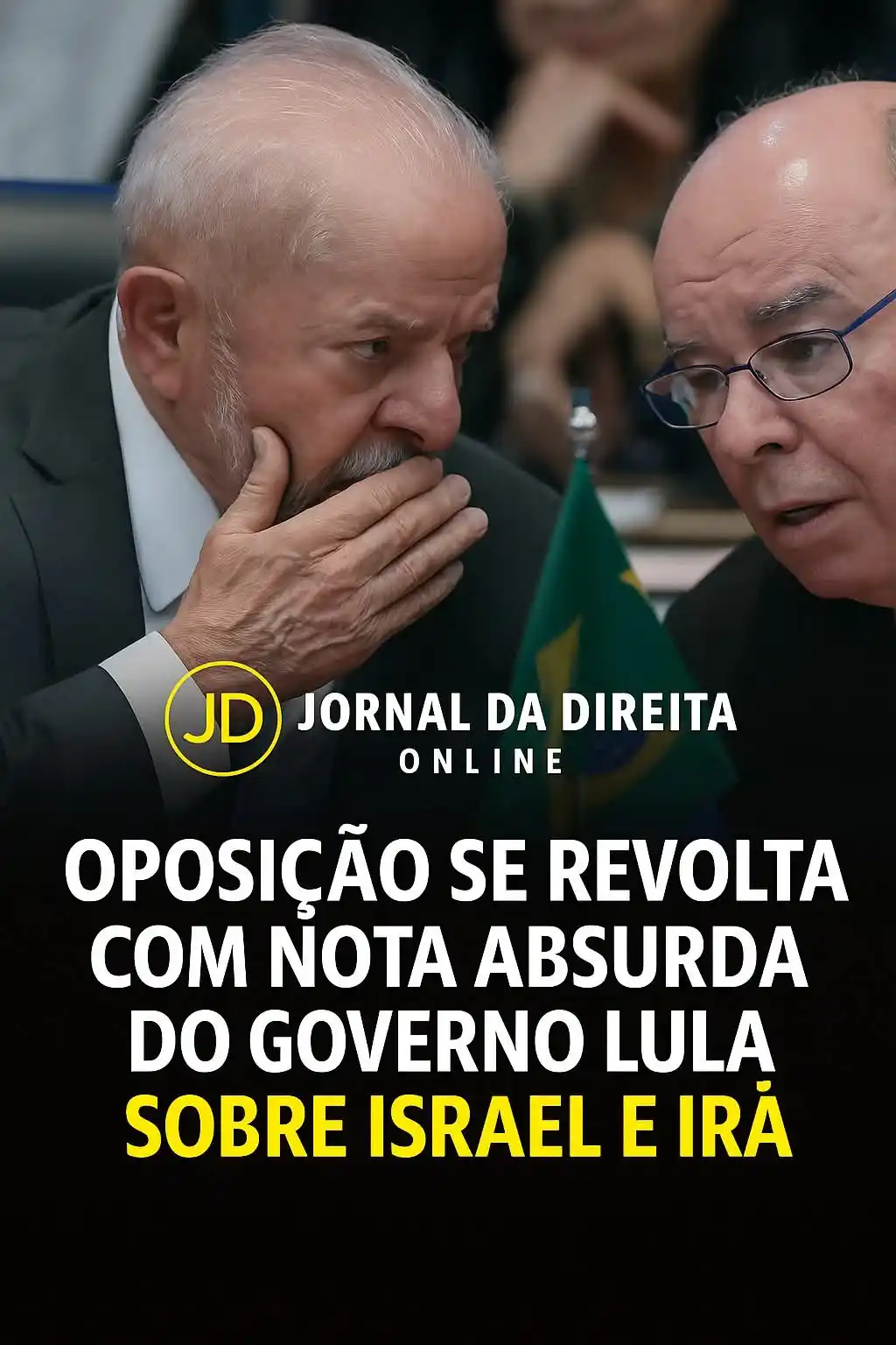 Image from Jornal Da Direita Online: A oposição lançou críticas contundentes à nota do Itamaraty, divulgada...