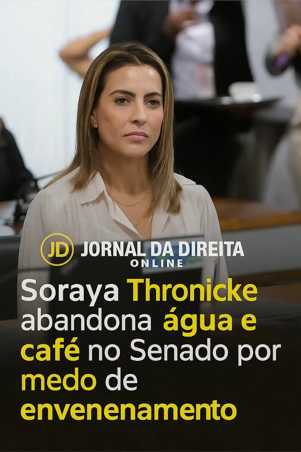 Image from Jornal Da Direita Online: A senadora Soraya Thronicke (Podemos-MS) anunciou que parou de tomar á...