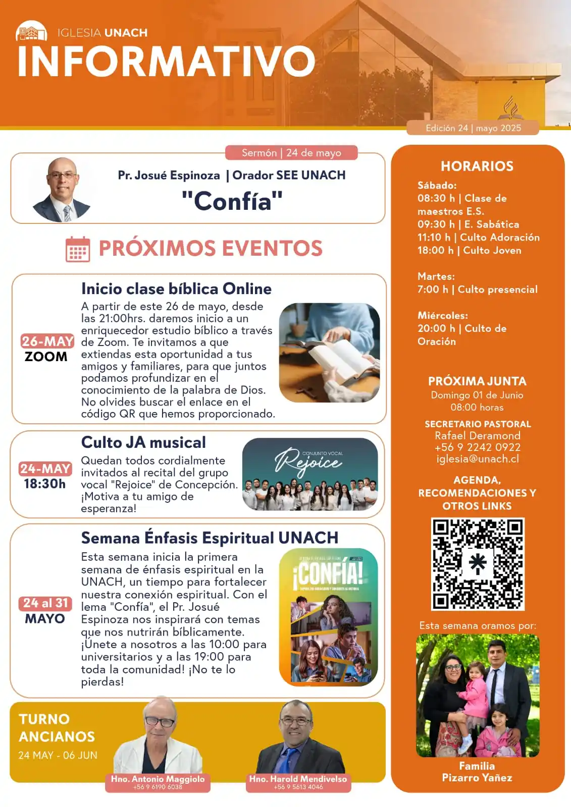 Image from Iglesia Unach: Aguardemos su mensaje y esperemos su venida. ¡Feliz sábado! _Si desea...