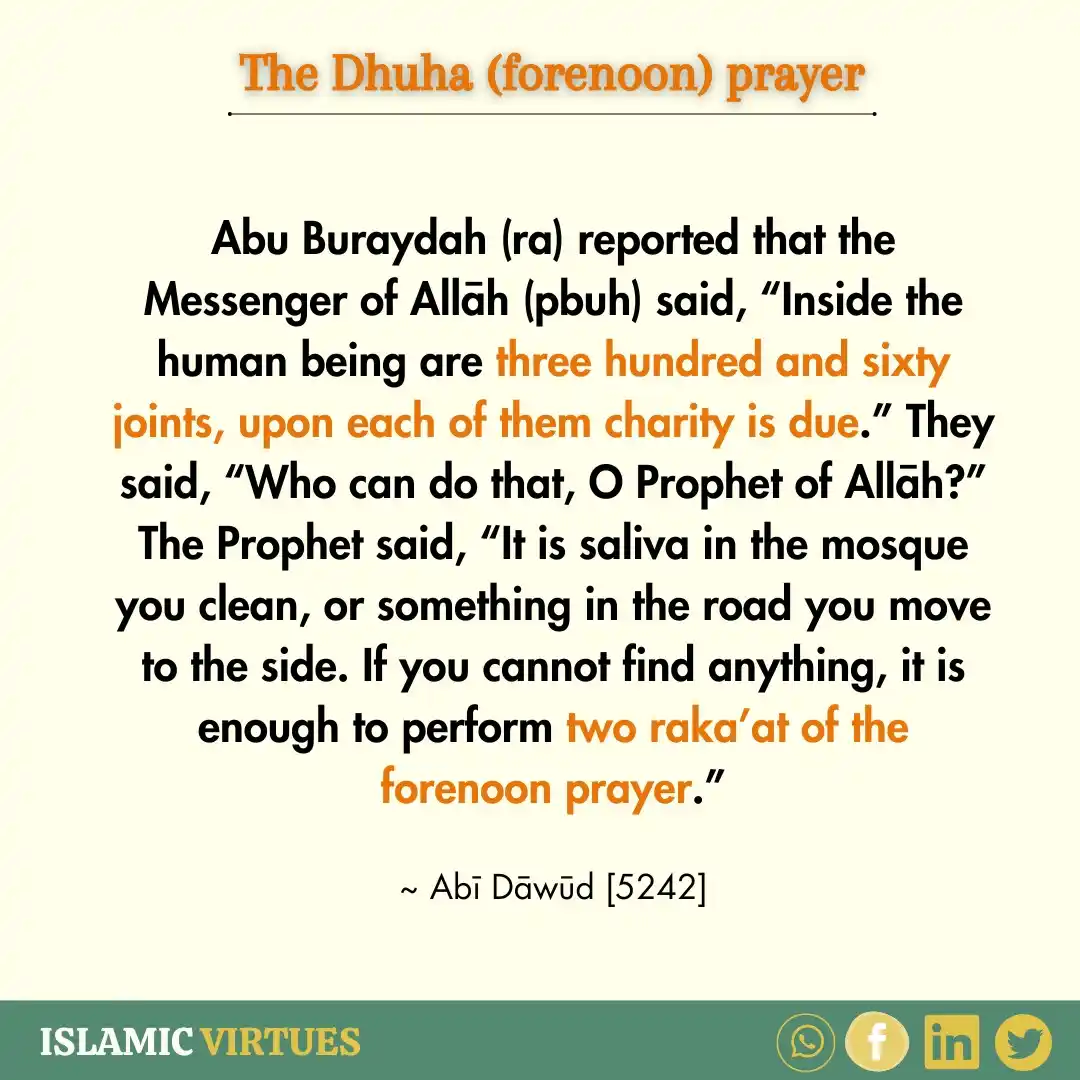 Image from Islamic Virtues: All the 360 joints in our body has a debt of charity, making at least ...