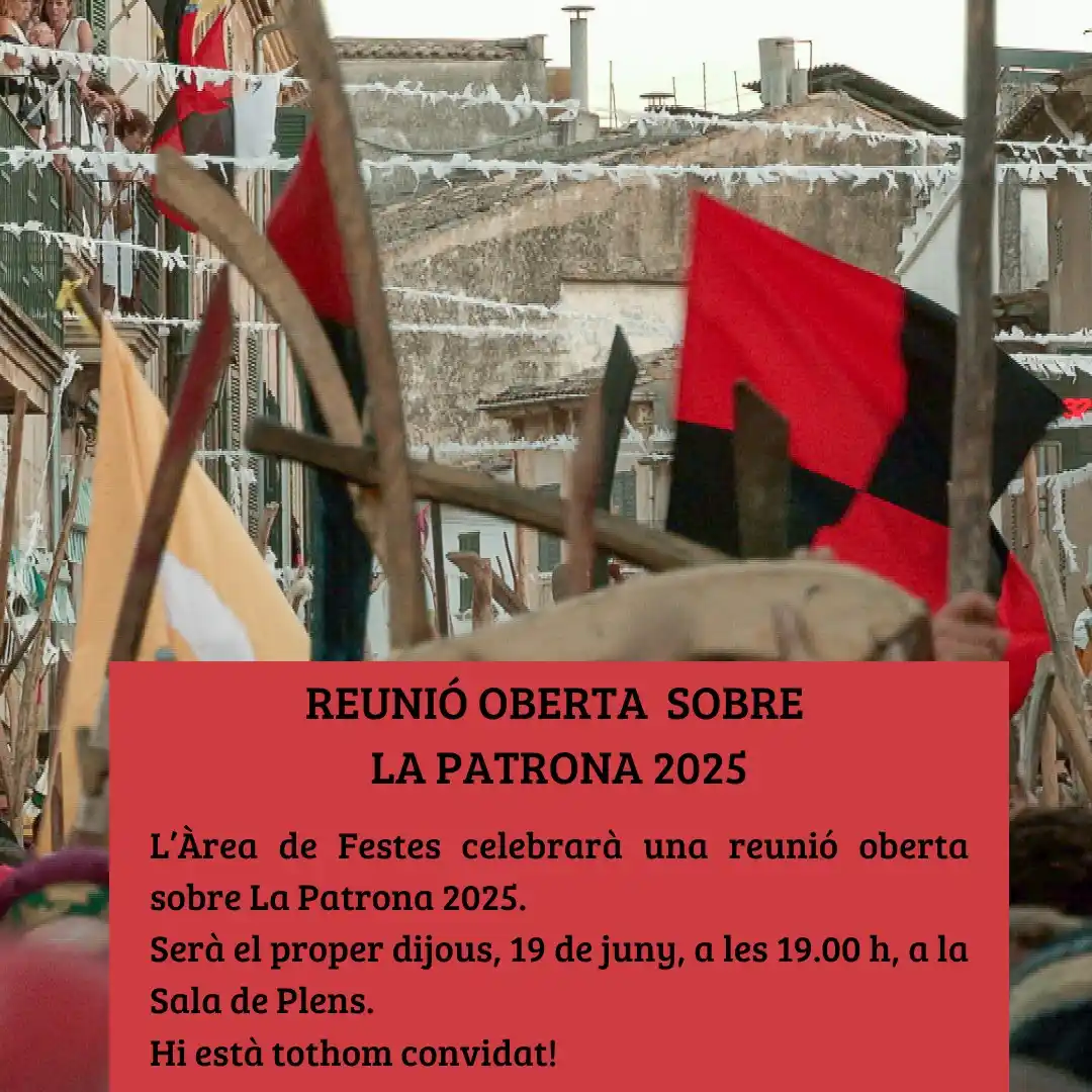 Image from Ajuntament de Pollença: 📣 Aquest dijous, convidam tota la ciutadania a participar en una reun...