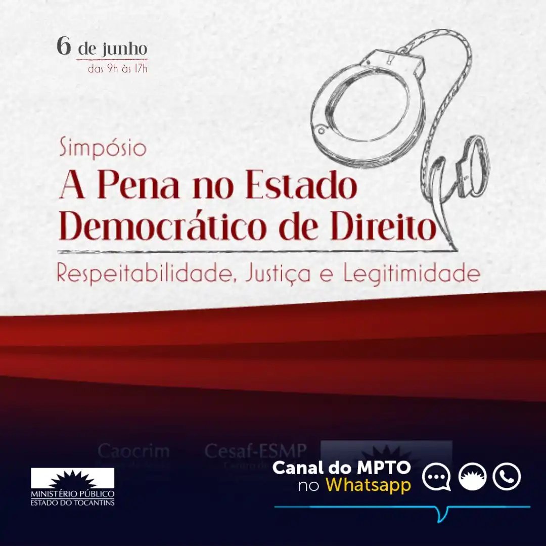 Image from Ministério Público do Tocantins: *🗓️ Atenção, estudantes e profissionais do Direito!* O MPTO promove ...