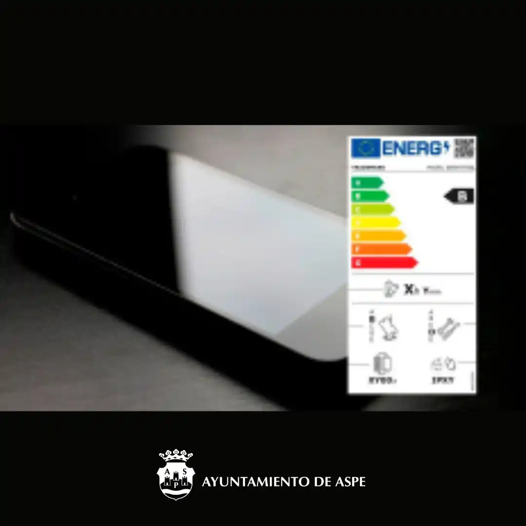 Image from Ayuntamiento de Aspe: 📱🔋 ¡Atención, consumidores! A partir del 20 de junio de 2025, todos ...