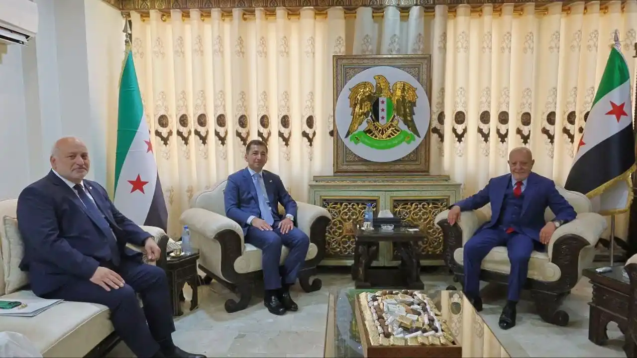 Image from النهار - سوريا: بحث وزير الاقتصاد والصناعة الدكتور محمد نضال الشعار مع وفد غرفة التجار...