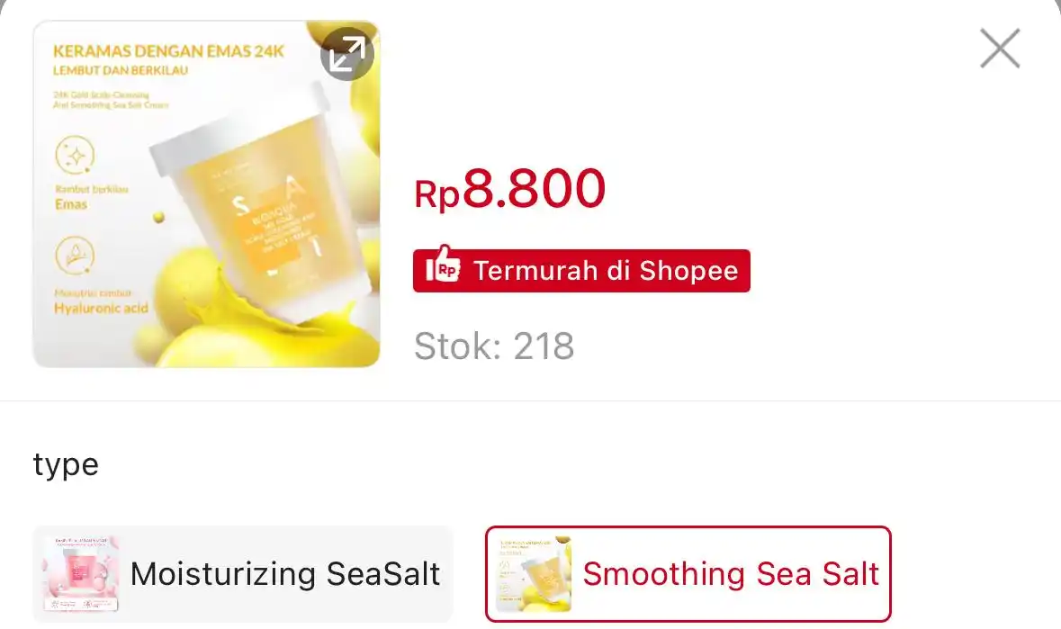 Image from DISKON SHOPEE 🛒: BIOAQUA Sea Salt Shampoo 280g Hair Care https://s.shopee.co.id/AUiK7V...