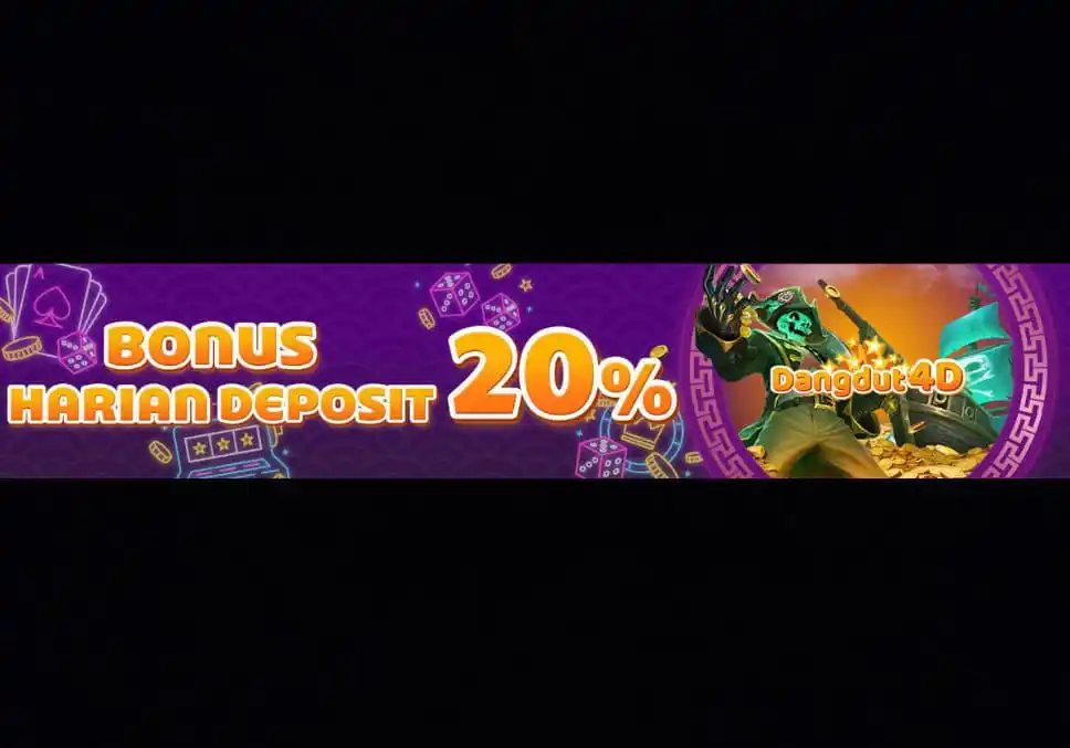 Image from DANGDUT4D OFFICIAL💜: Bonus Deposit Harian 20% - Minimal Deposit Rp. 50.000,- - Maximal Bon...