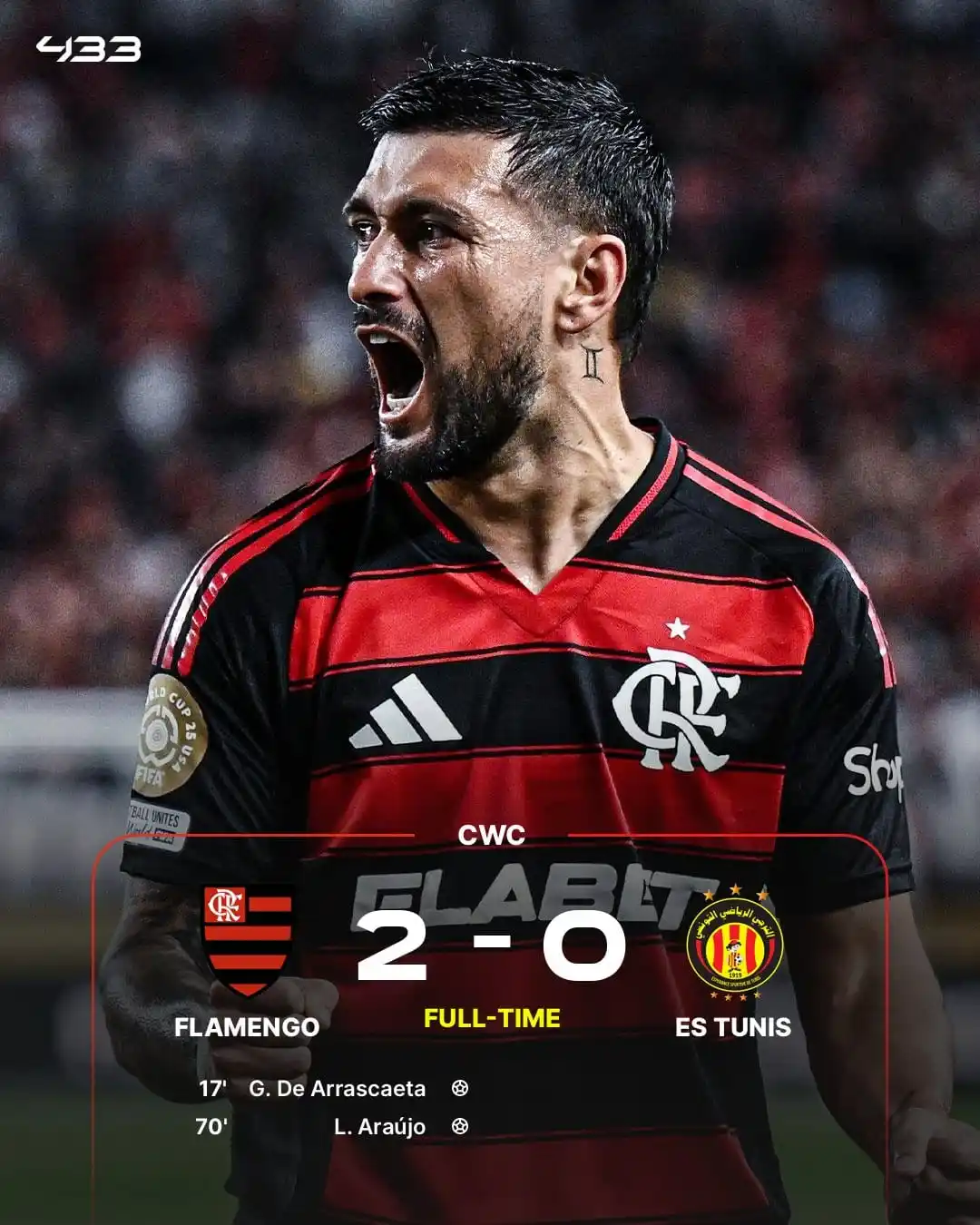 Image from Informaciones Deportivas.: 🇧🇷 FLAMENGO ARRANCÓ CON UNA VICTORIA 👏 El Mengao de Filipe Luis de...