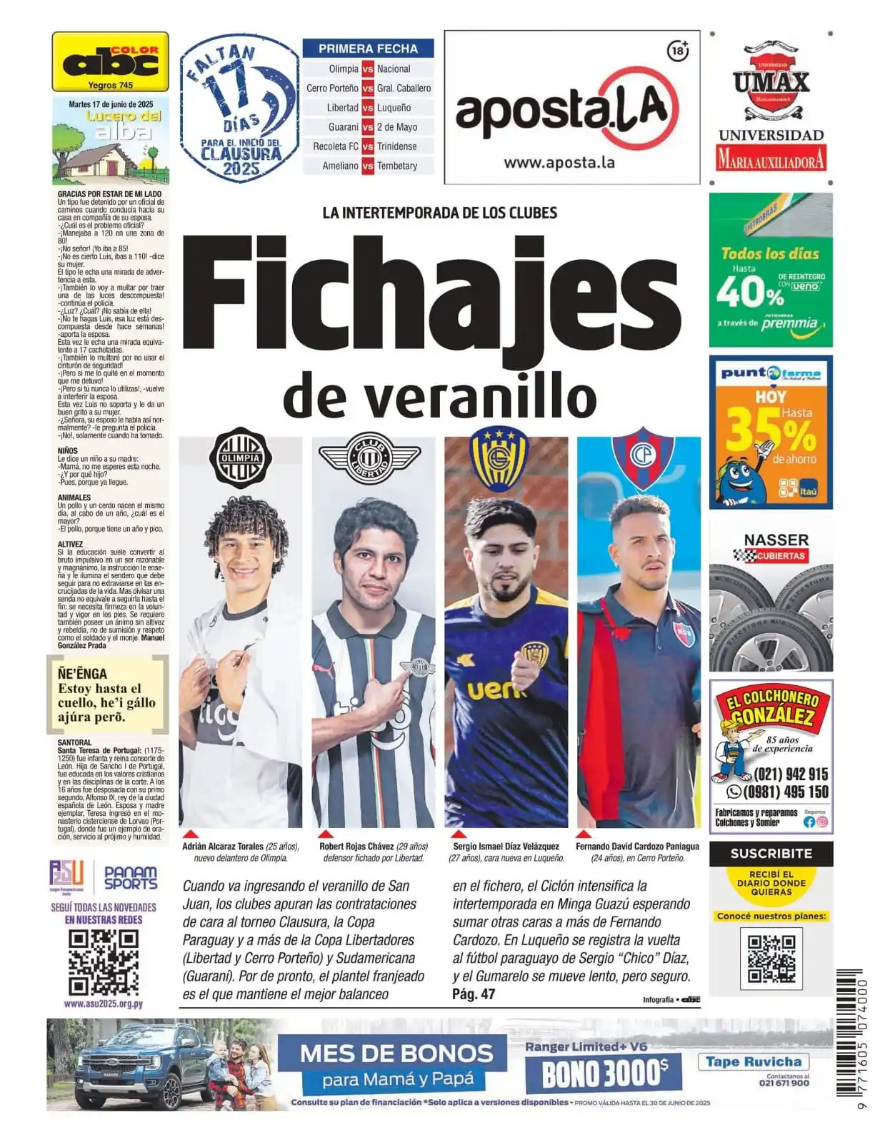 Image from Informaciones Deportivas.: ¡BUEN DIAA! 🌞 🐷 Sergio "Chico" Díaz es nuevo jugador de Sportivo Lu...