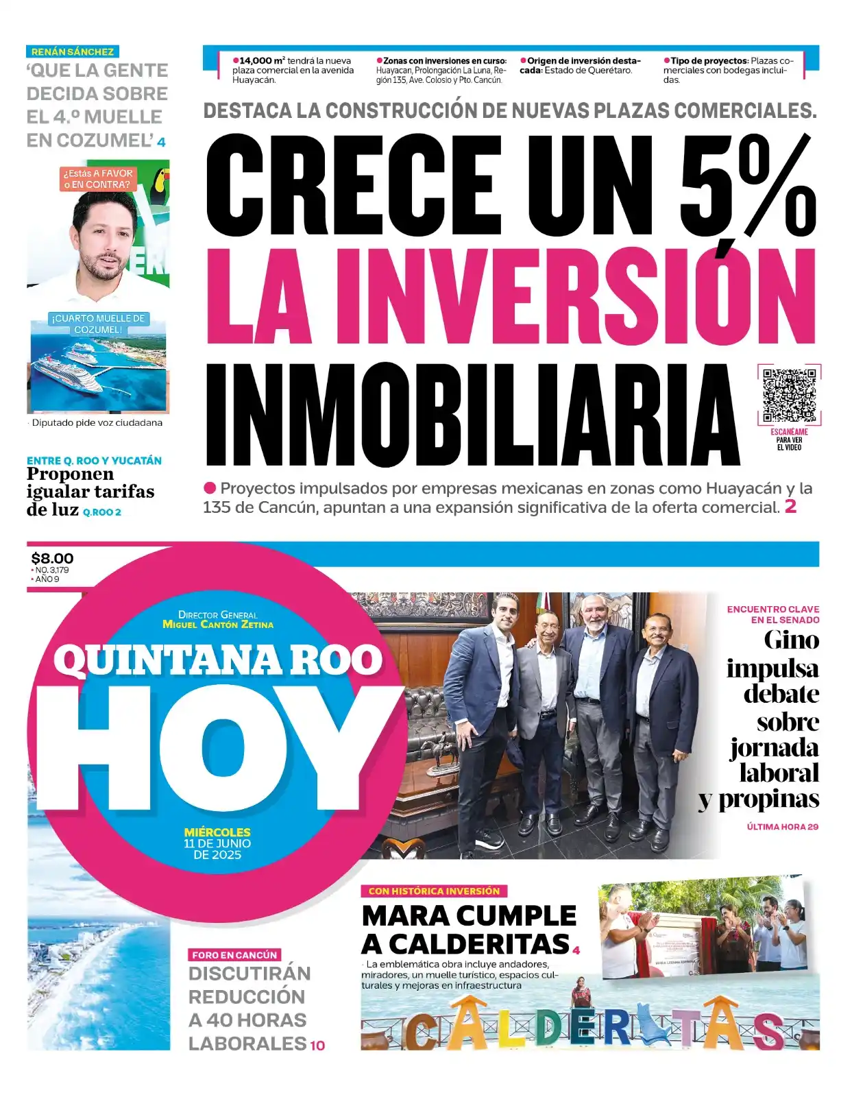 Image from Quintana Roo Hoy: ¡Buenos días! 😊 Nuestra portada de hoy miércoles 11 de junio 2025 ...