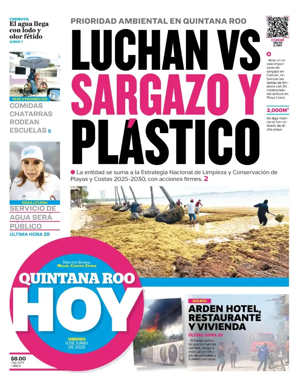 Image from Quintana Roo Hoy: ¡Buenos días! 😊 Nuestra portada de hoy viernes 06 de junio 2025 Lu...
