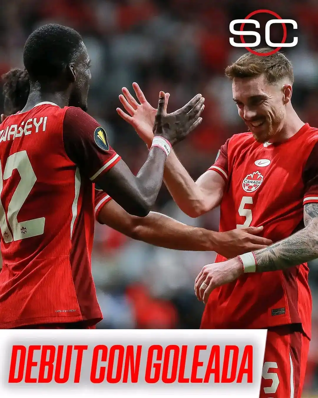 Image from Informaciones Deportivas.: 🇨🇦 CANADÁ NO DEJÓ DUDAS EN SU INICIO EN LA COPA ORO 🔥 La Selección...
