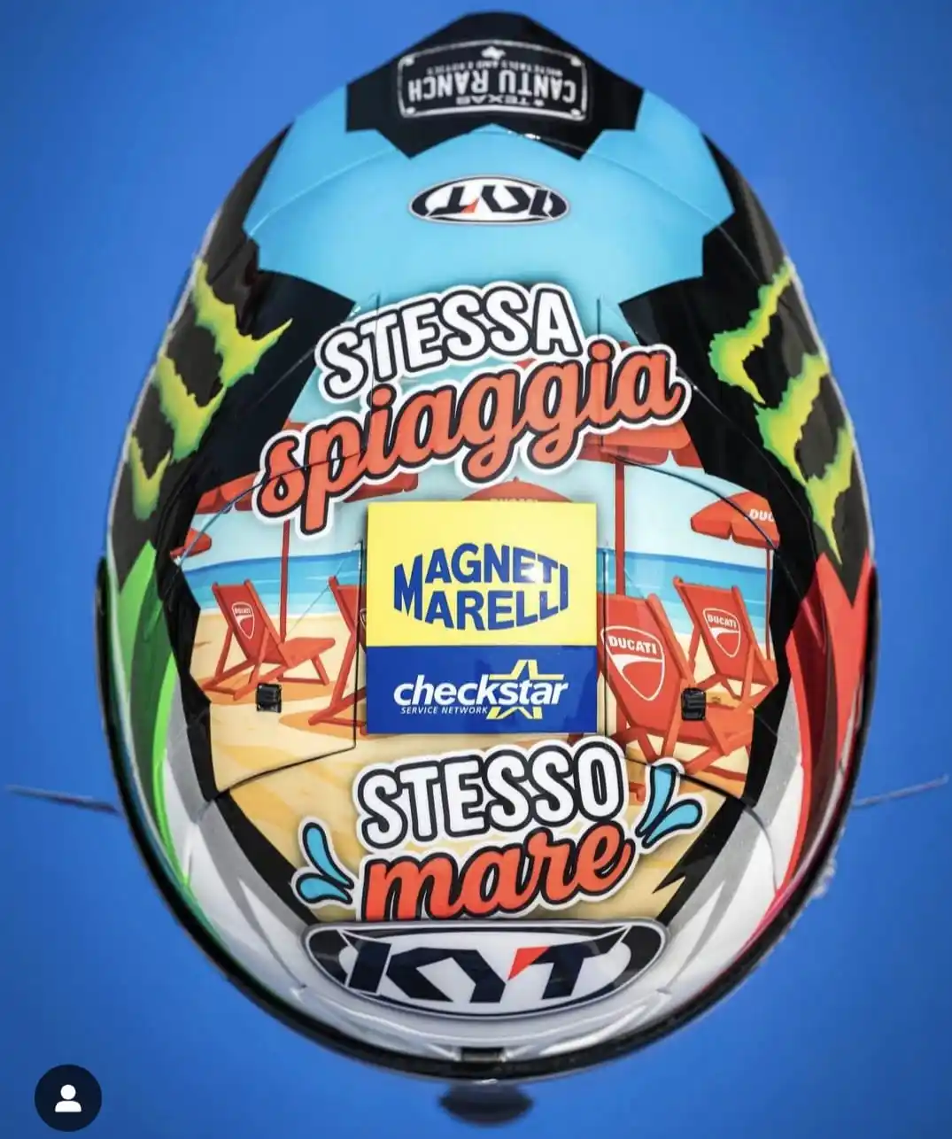 Image from Aruba.it Racing Ducati: Casco celebrativo Misano 2025 Nicolò Bulega 🔴 Aruba.it Racing - Ducat...