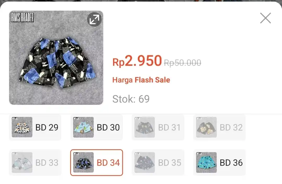 Image from DISKON SHOPEE 🛒: Celana Boxer Pria Wanita https://s.shopee.co.id/7V4jtWho0n?share_chan...
