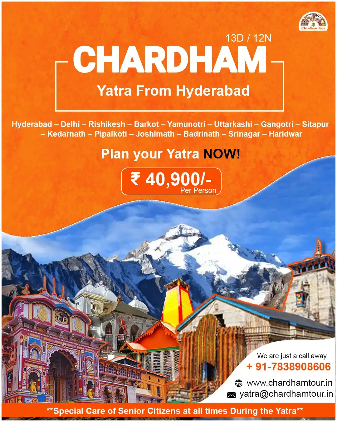Image from Chardham Tour: Chardham Yatra from Hyderabad – 13 Days / 12 Nights A soul-touching j...