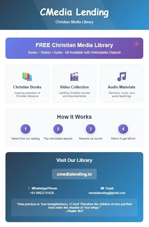Image from GospelinChennai: Christian Media Lending Library - An unique concept - check it out - h...
