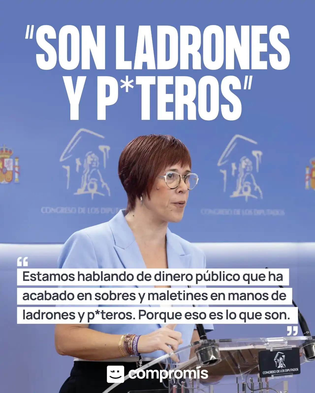 Image from Compromís: ❌💰 Demanarem a Sánchez totes les explicacions. No toleràrem la corrup...