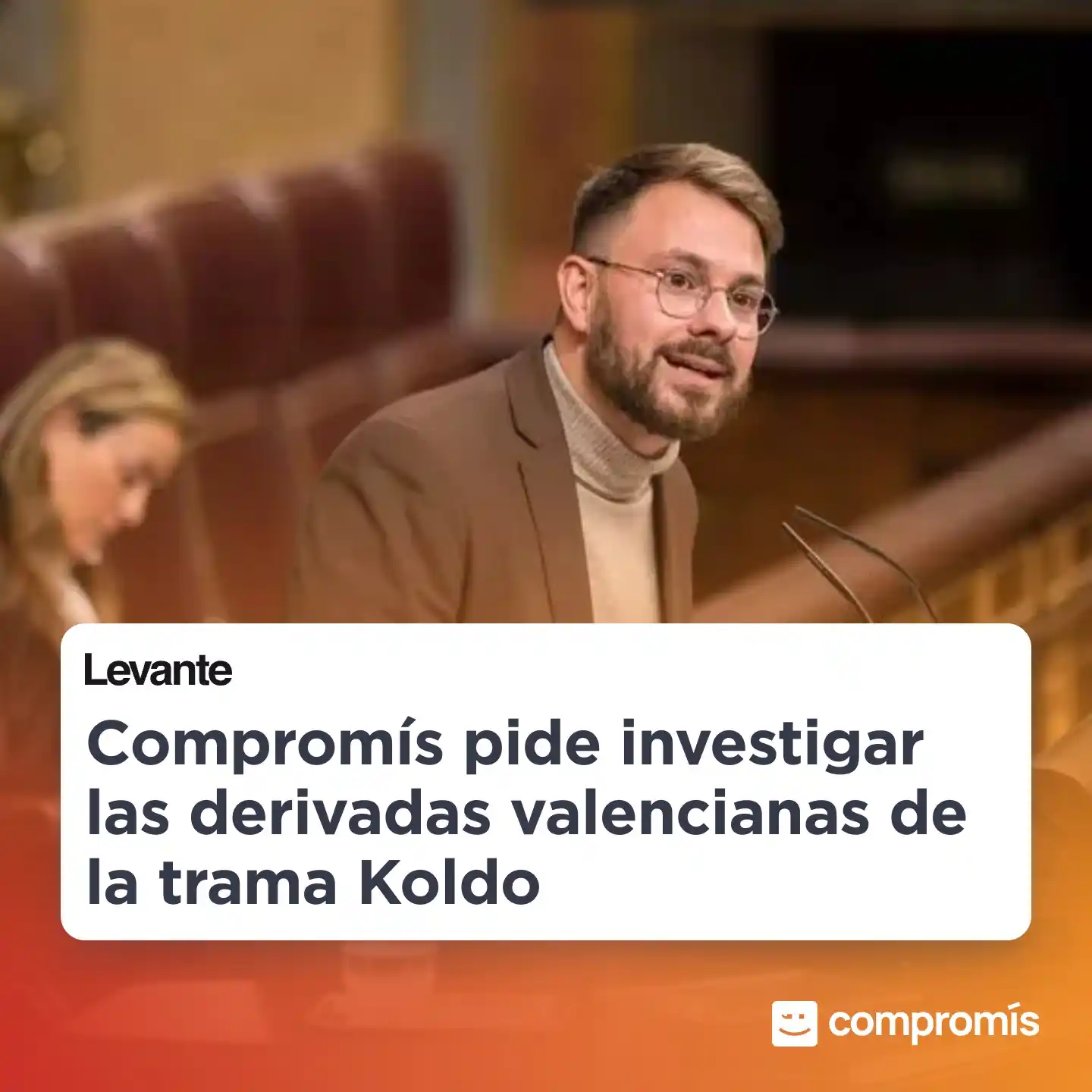 Image from Compromís: ❌💵 Demanarem totes les explicacions que calguen. Amb la corrupció, to...