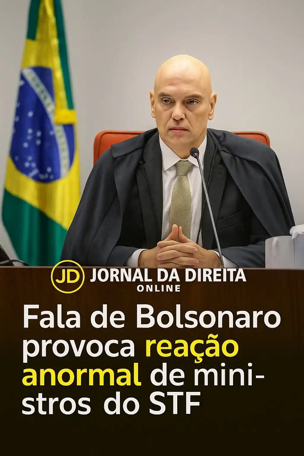 Image from Jornal Da Direita Online: Durante o depoimento de Jair Bolsonaro no STF, o ex-presidente confirm...