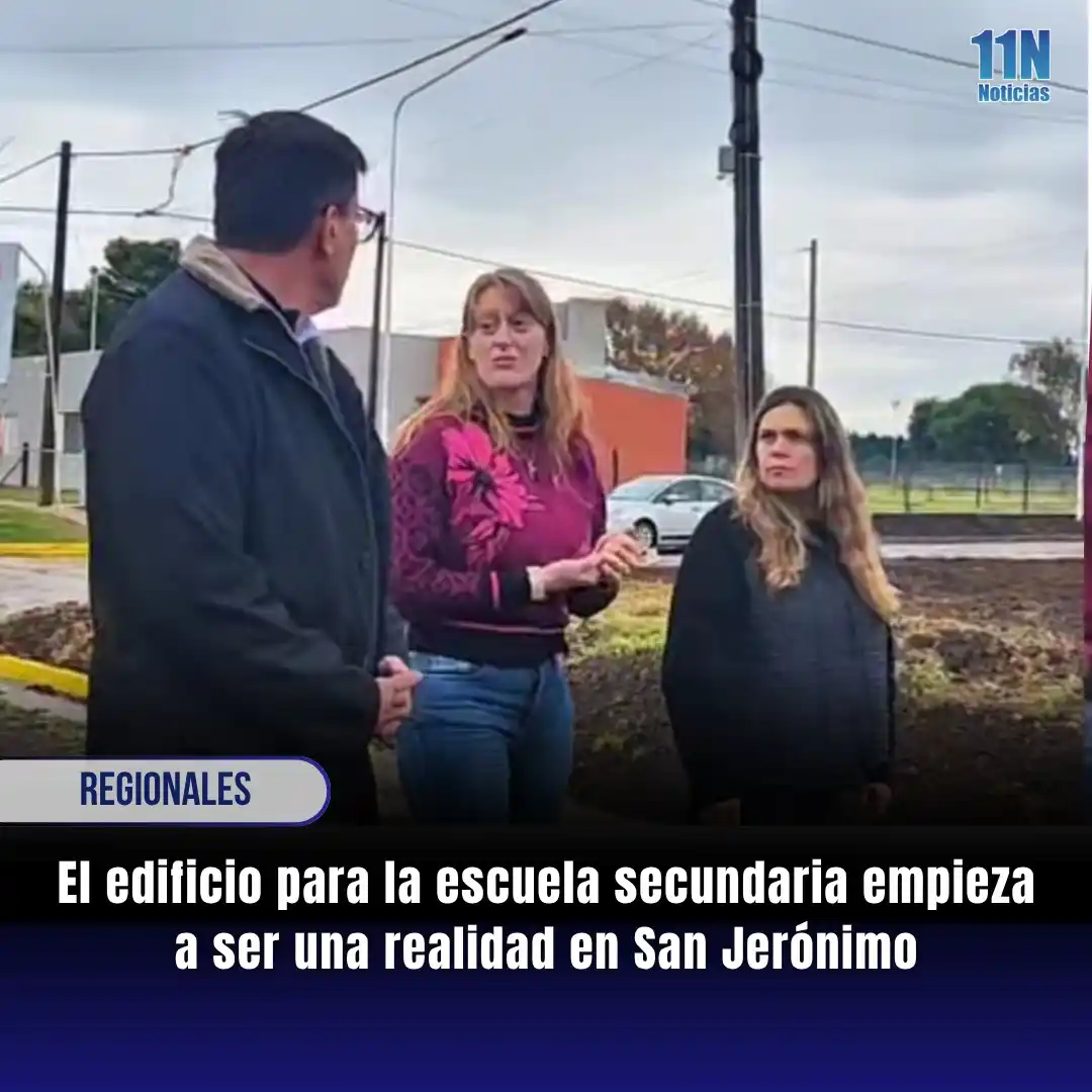 Image from 11Noticias: *🏫▶️ El edificio para la escuela secundaria empieza a ser una realida...