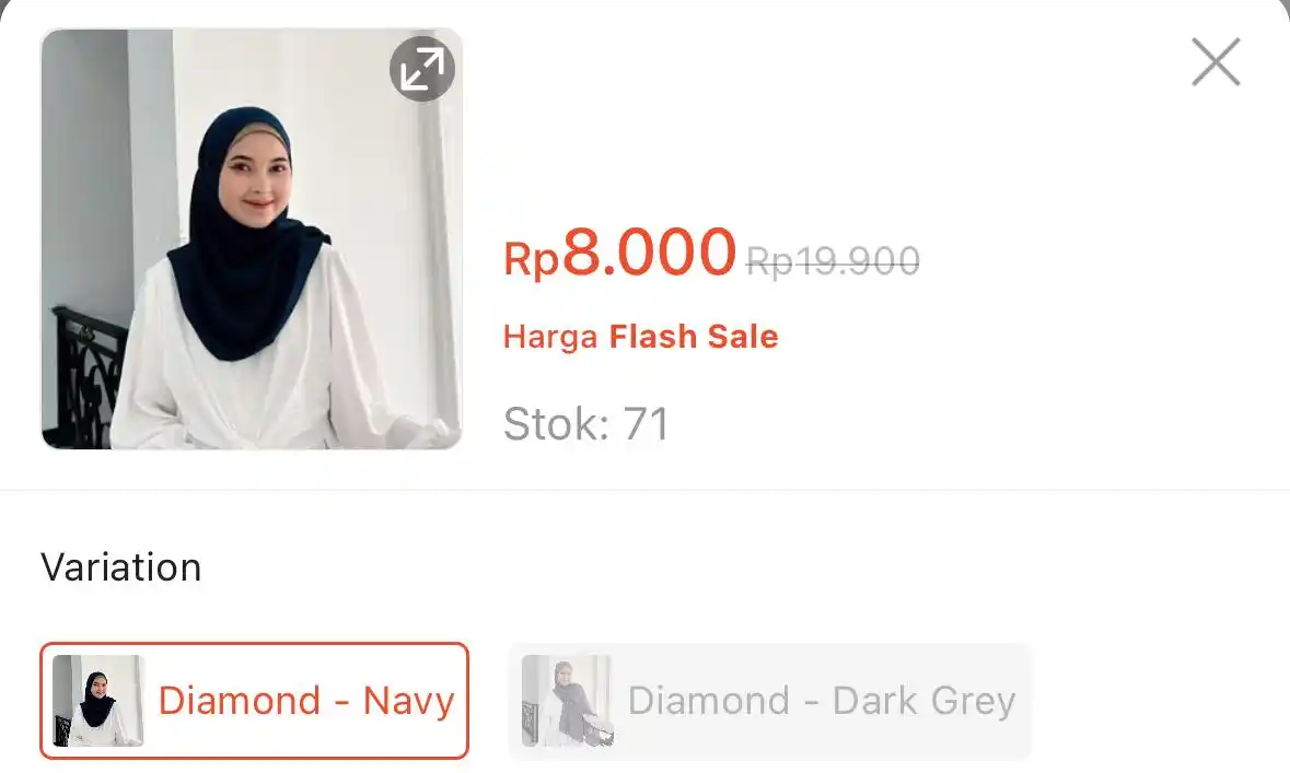 Image from DISKON SHOPEE 🛒: EL Lucky - Pashmina Diamond https://s.shopee.co.id/20jlLfrmJY?share_ch...