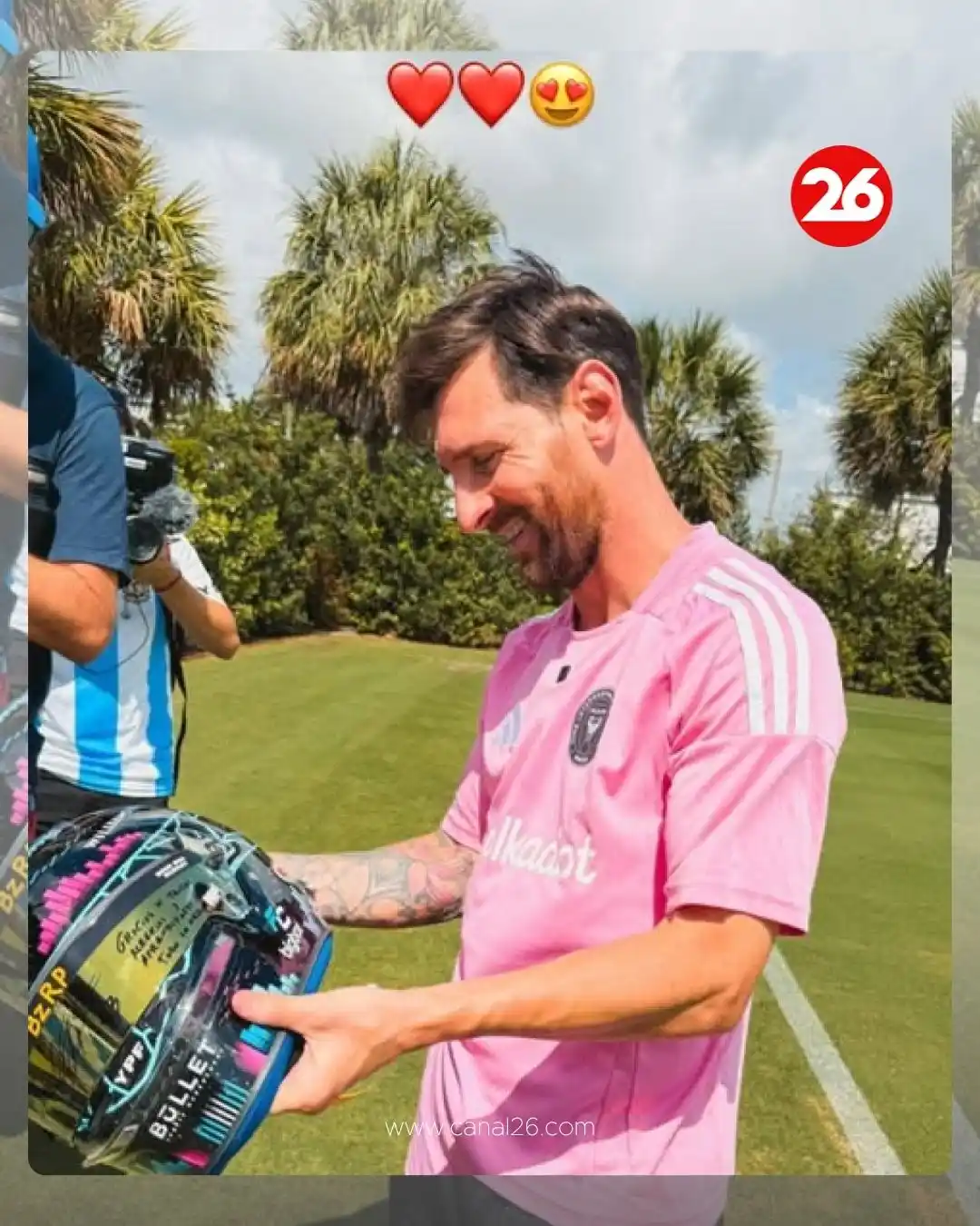 Image from 26 Deportes: *🎁 EL REGALO DE COLAPINTO A MESSI 🇦🇷 https://bit.ly/44hWmc5* 🛞 F...
