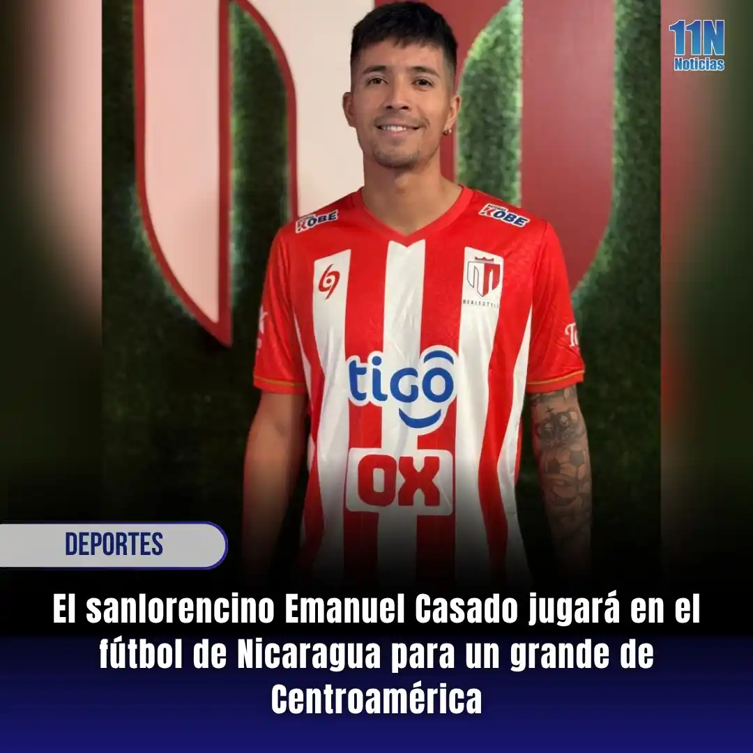 Image from 11Noticias: ⚽⚠️ *El sanlorencino Emanuel Casado jugará en el fútbol de Nicaragua ...