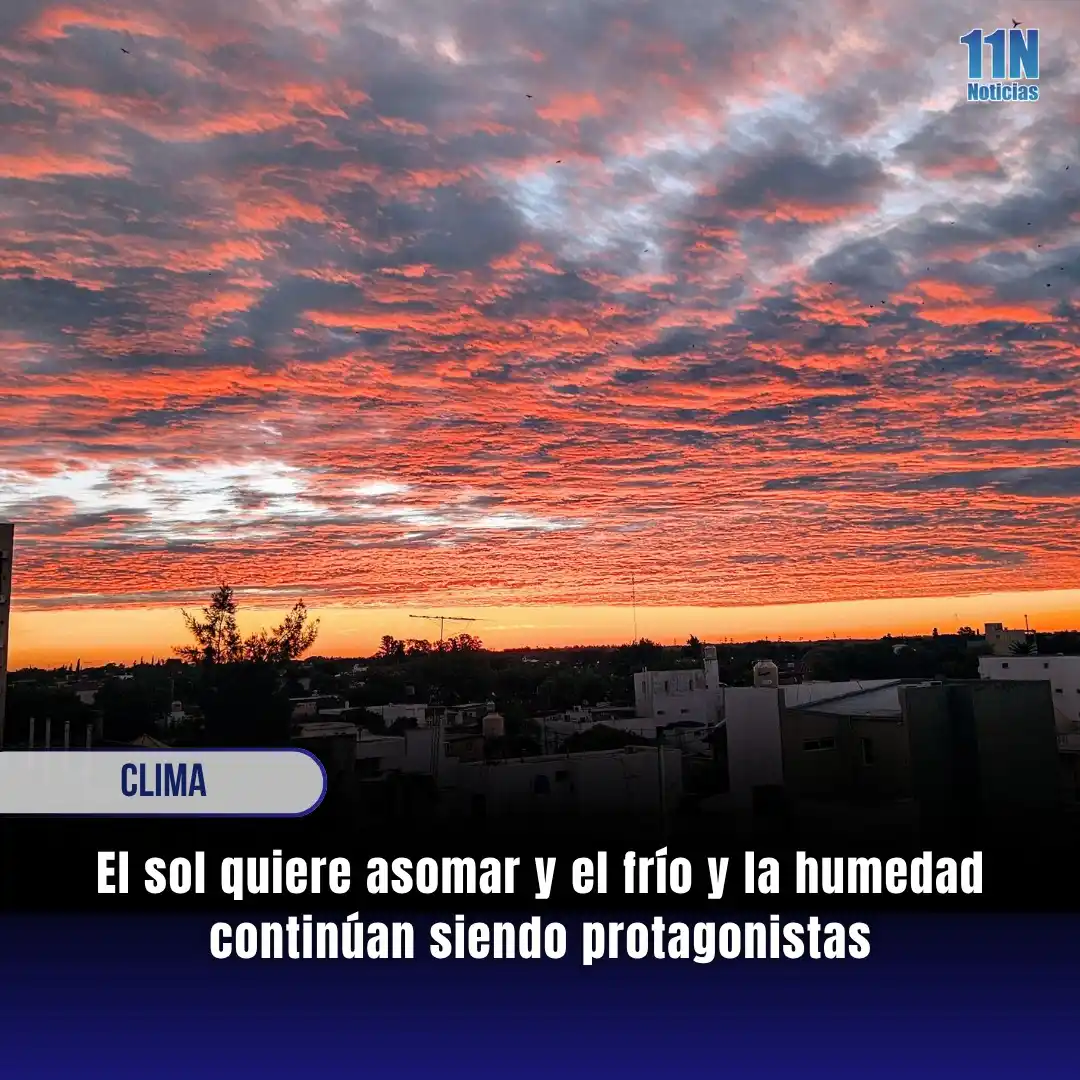 Image from 11Noticias: 🌤️➡️ *El sol quiere asomar y el frío y la humedad continúan siendo pr...