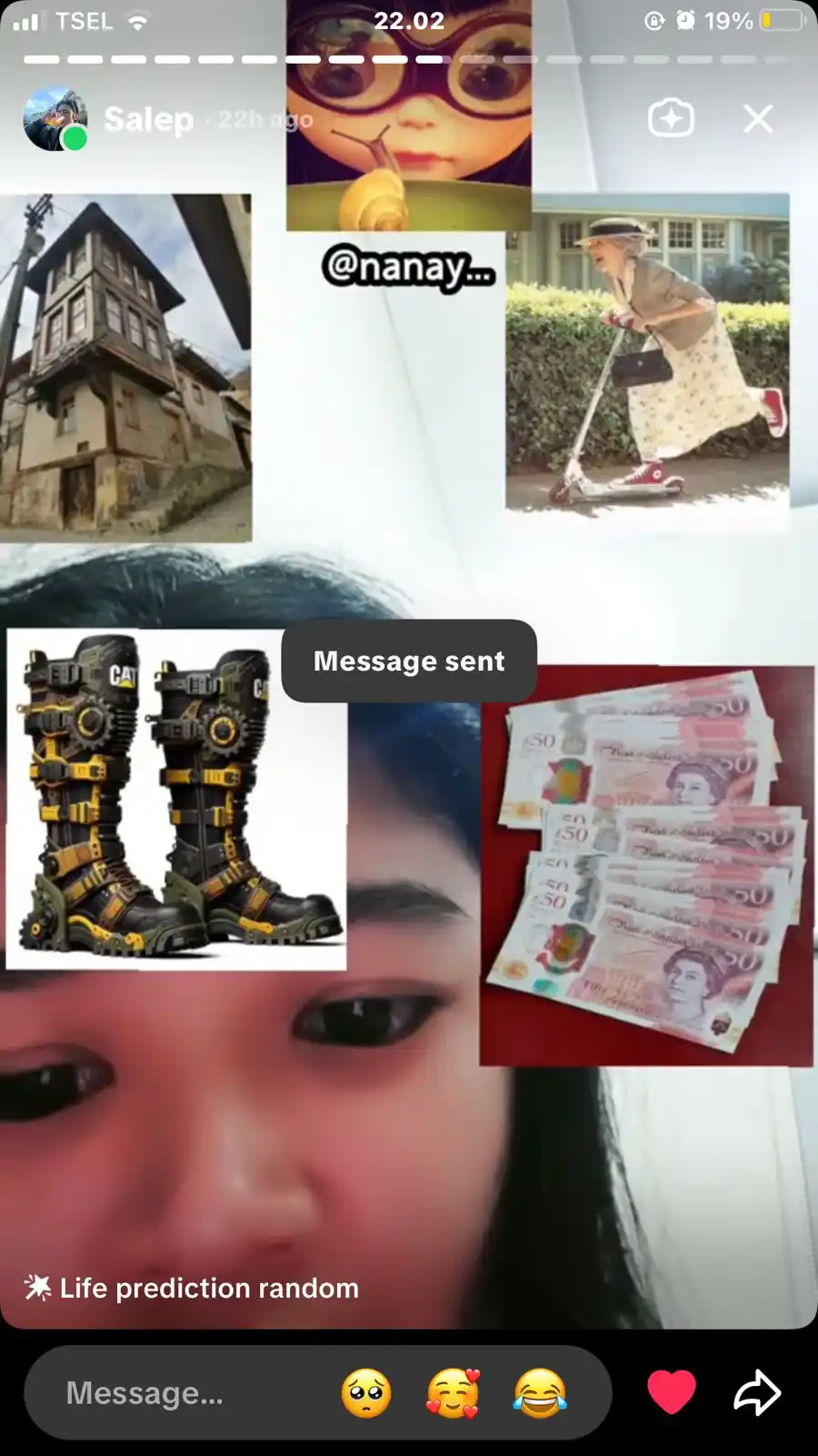 Image from fefe lucu -nanay: Elsa tangannya bau...