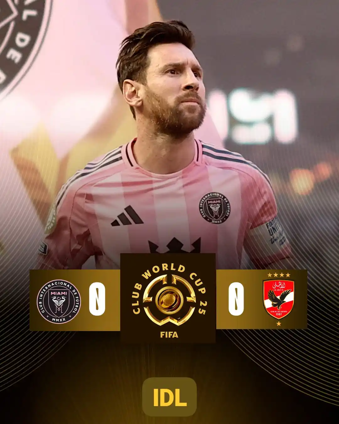 Image from Información Deportiva Luján: 🩷🏆 ¡EMPATE EN EL PRIMER PARTIDO DEL MUNDIAL DE CLUBES! 🟰 En el par...