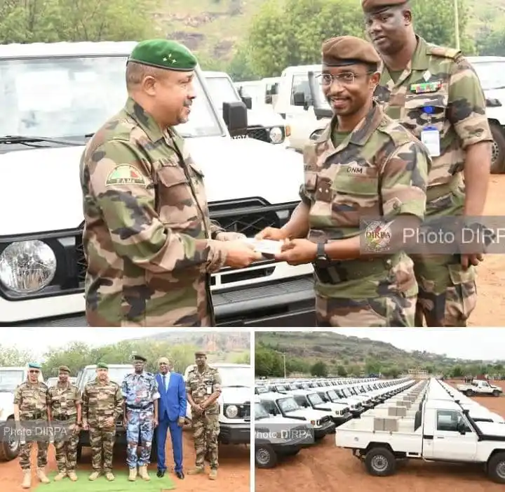 Image from Bamada.net: ENP : cérémonie de remise d’équipements roulants Au total, 150 véhicul...