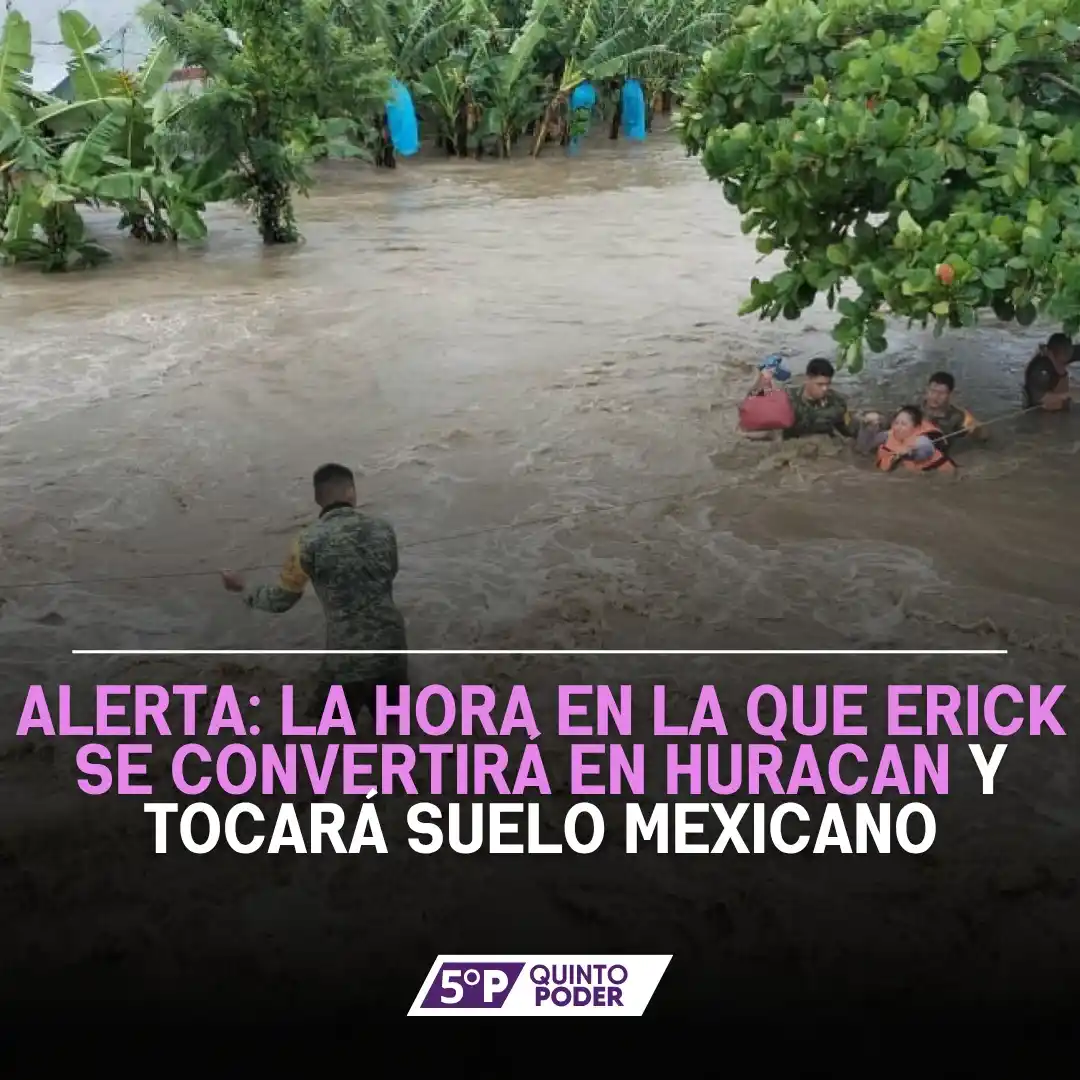 Image from Quinto Poder: Esta es la trayectoria de Erick, el huracán que golpeará México. La ...